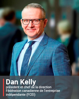 Photo de Dan Kelly, président et chef de la direction de la Fédération canadienne de l’entreprise indépendante (FCEI)