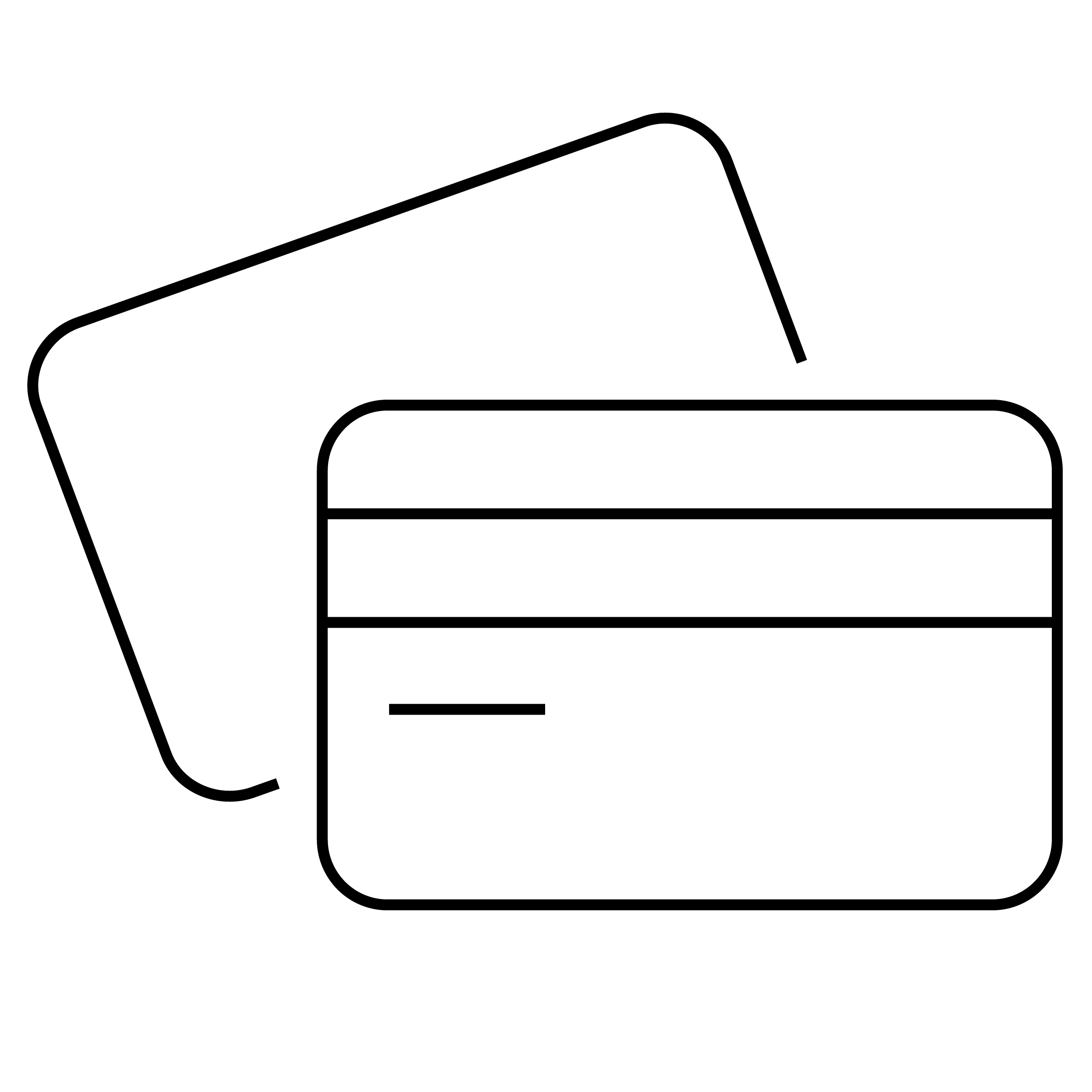 Icon of card over a terminal for a contactless payment