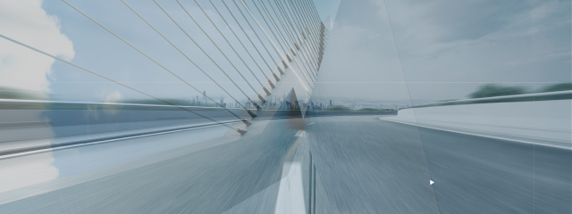 Bridge image with sky layer