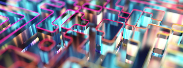 Decorative image colourful tech