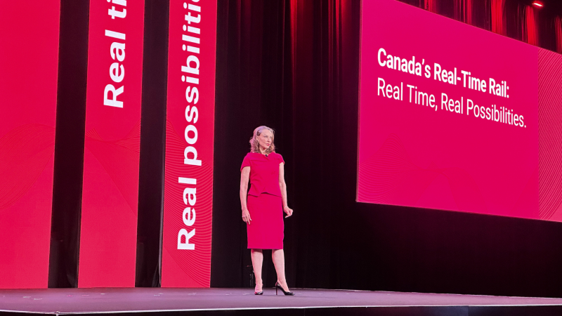 Susan E. Hawkins on the main stage at The 2026 SUMMIT