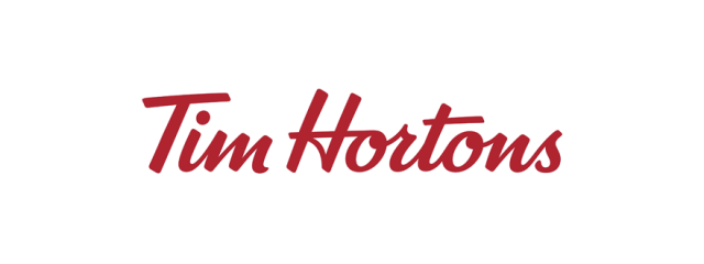 Tim Hortons logo on white background